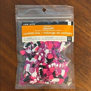 Creatology Halloween Confetti Mix - Pink, Black, White